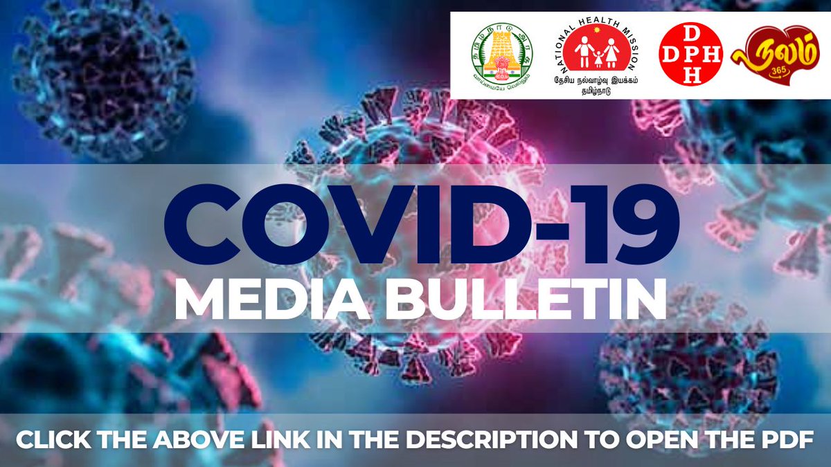 TNDPHPM's tweet photo. COVID-19 Media Bulletin !!! 

01.06.2024 - https://t.co/6BrZrAXxty

@CMOTamilnadu @mkstalin @Subramanian_ma @DrSelvaTN @GSBediIAS @NHM_TN @UNICEFIndia @icmrnirt @UNDP_India @TNDIPRNEWS @chennaicorp @icmr_nie https://t.co/528UQ9QyZ5
