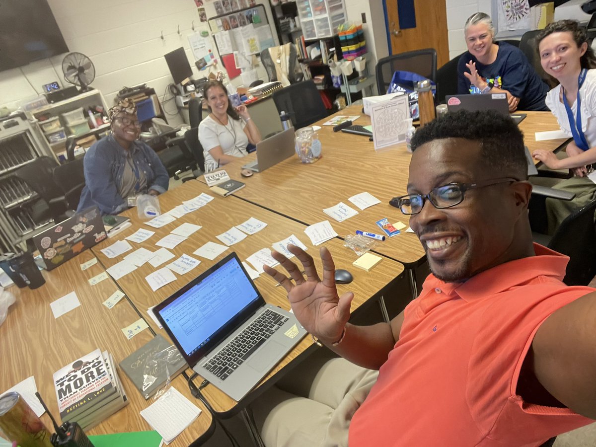 MHES_Principal's tweet photo. Got to spend some time with my core team this week reflecting on FY24, thinking about how we will navigate some of the shifts in our system and proritized next steps for FY25 as we plan for summer leadership. #bigrocks #core #teamwork #datadives #pause #dreamteam https://t.co/r5y3qwFkJs