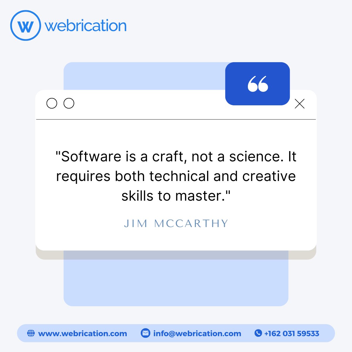 Webrication tweet media