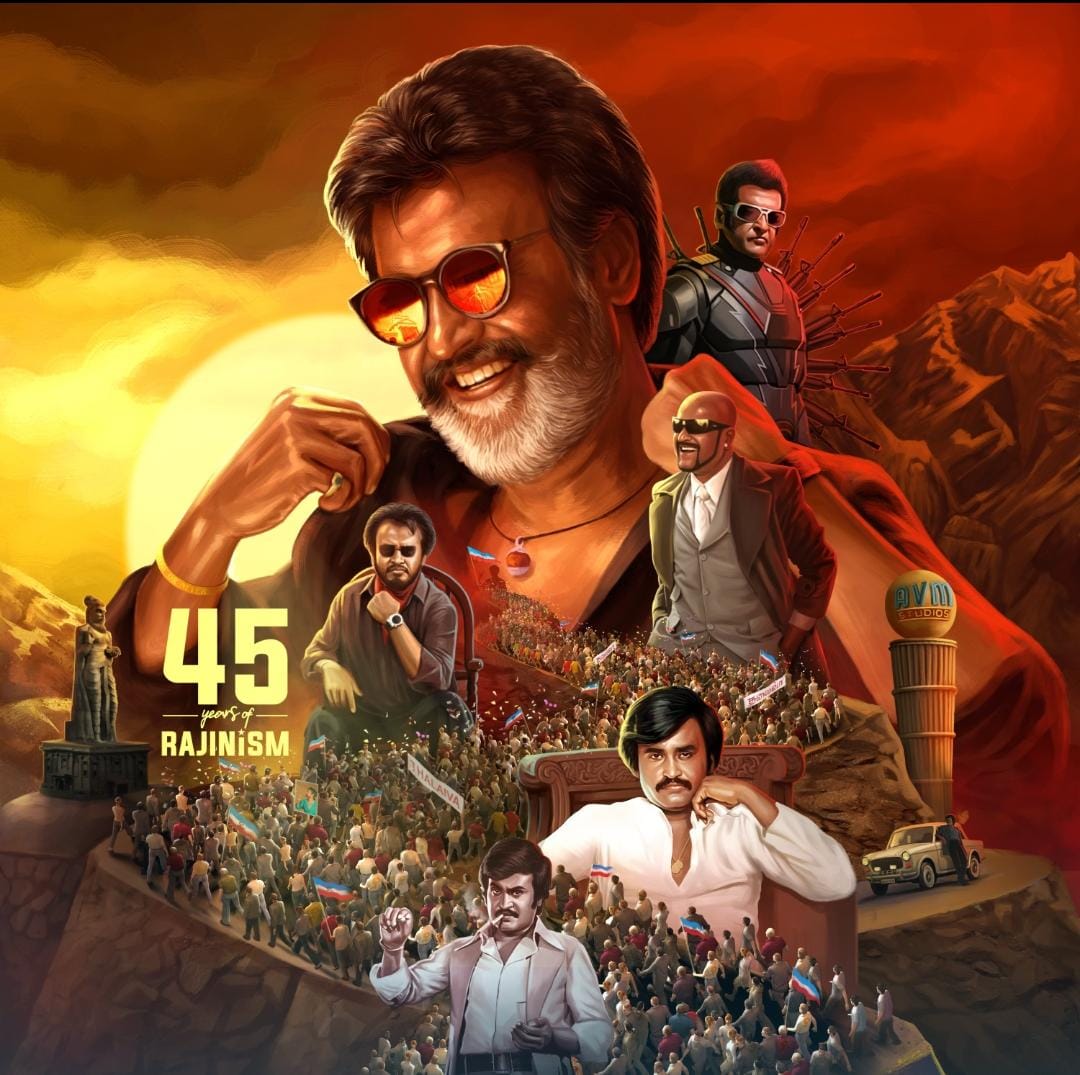 lnvaranasi's tweet photo. 5 Decades! 45 Years! Superstar #Rajinikanth’s #45YearsOfRajinismCDP
@Rajinikanth Sir’s contribution towards Indian Cinema Is Magical & Monumental..Congrats Sir! https://t.co/iOUbQQwABn