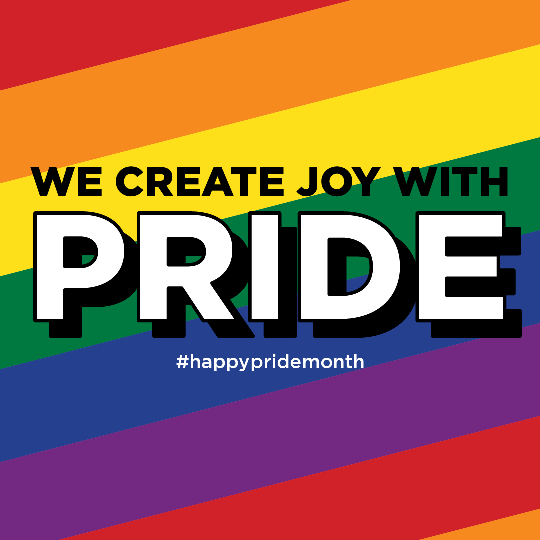 bishopmccann's tweet photo. Join us in celebrating Pride Month! 🏳️🌈🥳 As a proud LGBT-owned agency, we're spreading JOY and love to the LGBTQ+ community today and every day. 💙 #pridemonth #wecreateJOY #lgbtowned https://t.co/8937Z8ImBv