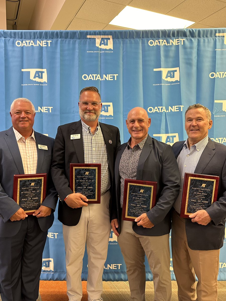 It was a special night yesterday evening getting to honor these four outstanding healthcare providers. Each one of them have dedicated their lives to the health and safety of athletes. What an honor to celebrate all of their accomplishments!