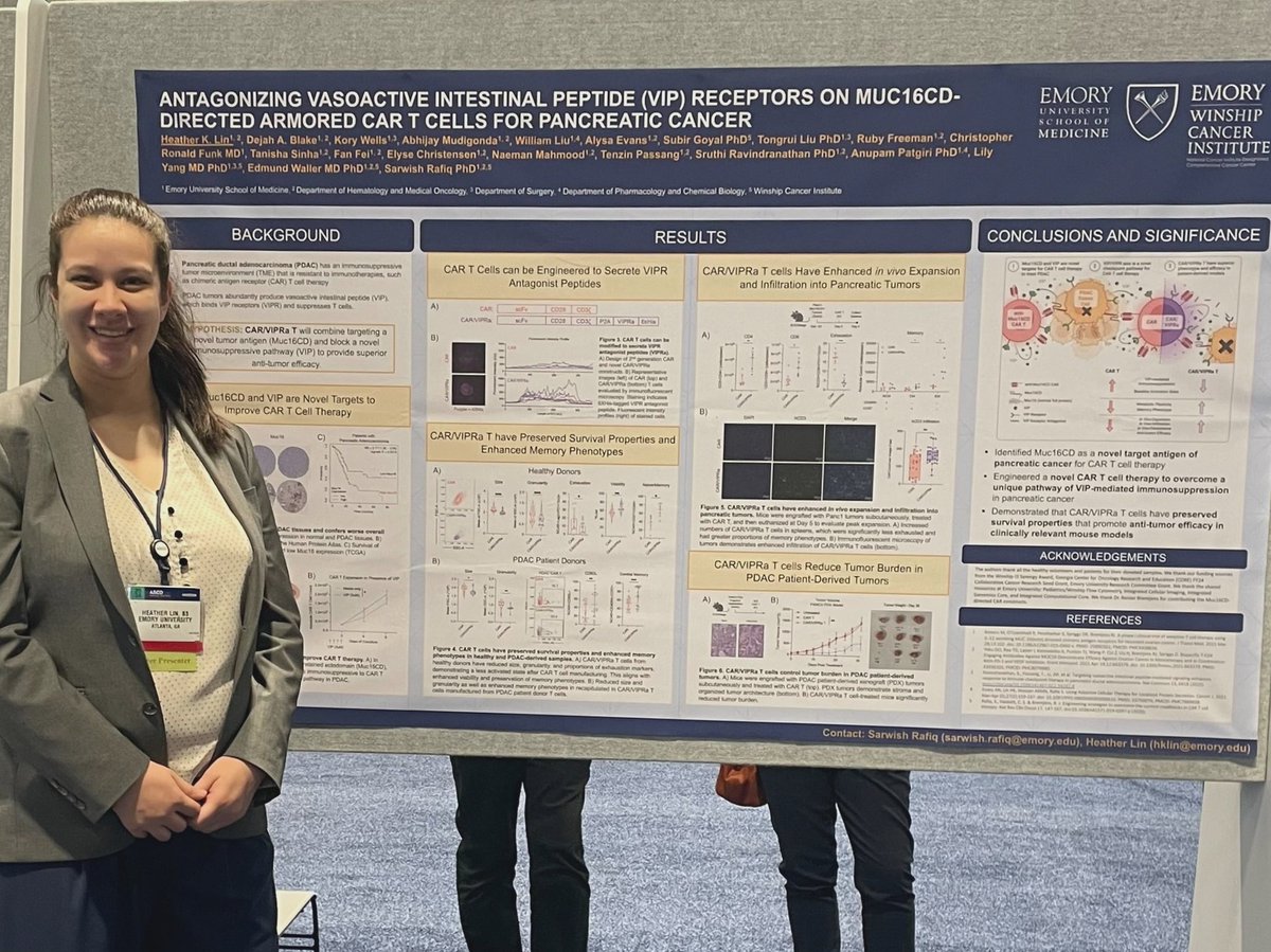 Sarwish Rafiq, PhD (@sarwishrafiq) on Twitter photo Come visit Heather's poster #2558 today at <a href="/ASCO/">ASCO</a>! #ASCO24 <a href="/CancerBioEmory/">Emory Cancer Biology Program</a> <a href="/EmoryMSTP/">Emory MSTP</a> Come visit Heather's poster #2558 today at <a href="/ASCO/">ASCO</a>! #ASCO24 <a href="/CancerBioEmory/">Emory Cancer Biology Program</a> <a href="/EmoryMSTP/">Emory MSTP</a>