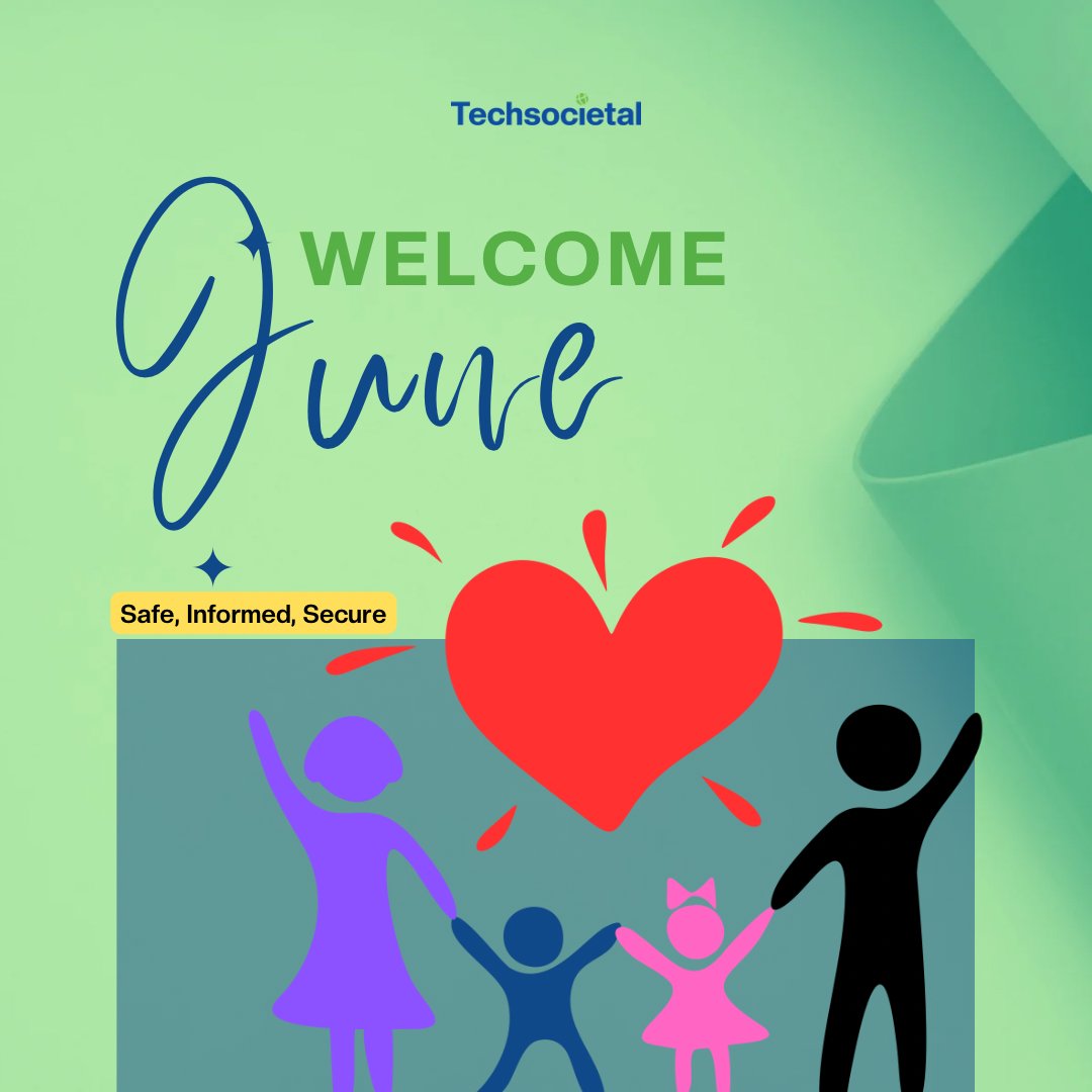 TechSocietal's tweet image. New month, same mission, padded passion!

June is here, and we are fired up to keep reducing digital inequalities by crafting a safer, more secure digital world for women and children.

#NewMonth
#TechSocietal