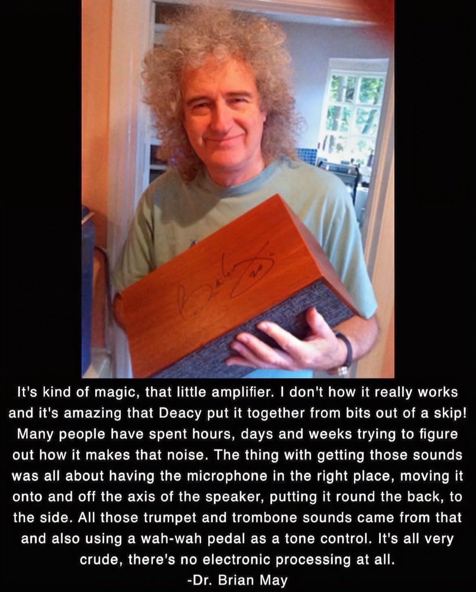 🎶 Deacy Amp 🎶
It's kind of magic, that little amplifier. I don't how it really works and it's amazing that Deacy put it together from bits out of a skip!
Many people have spent hours, days and weeks trying to figure out how it makes that noise…
@kugeko5 @boopstawista