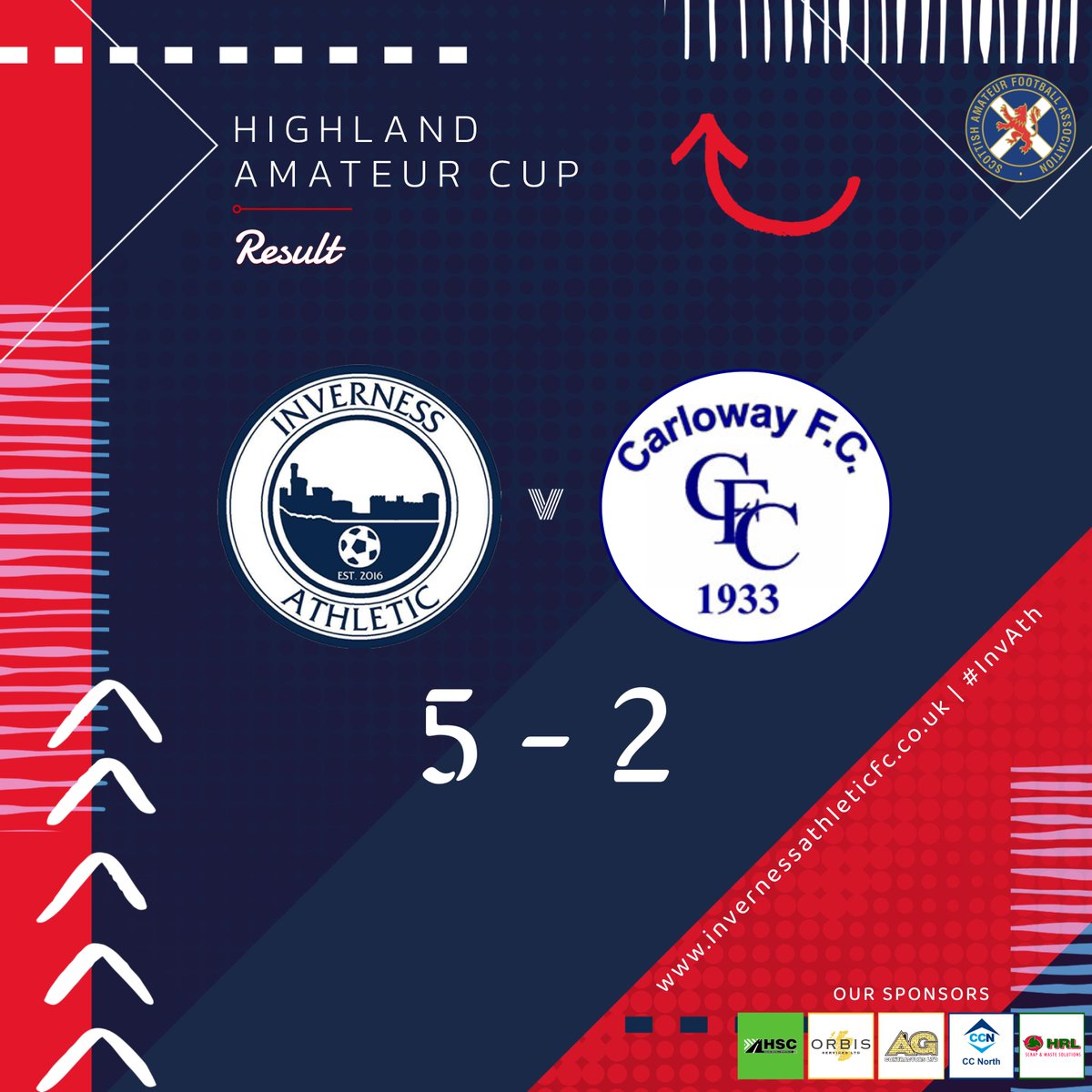 InvernessAthFC's tweet photo. 90’ | ⚪️ IAFC 5-2 CFC 🔵 | #InvAth #Carloway
FULL TIME
IAFC booked our place in the next round of the Highland Am Cup with a 5-2 win over Carloway.
Chiedu Ikeme ⚽️
OGs ⚽️⚽️
Owen McGhie ⚽️
Ryan Macleod ⚽️
Thanks to Carloway for the game and a safe journey home. https://t.co/9kxg009FTl