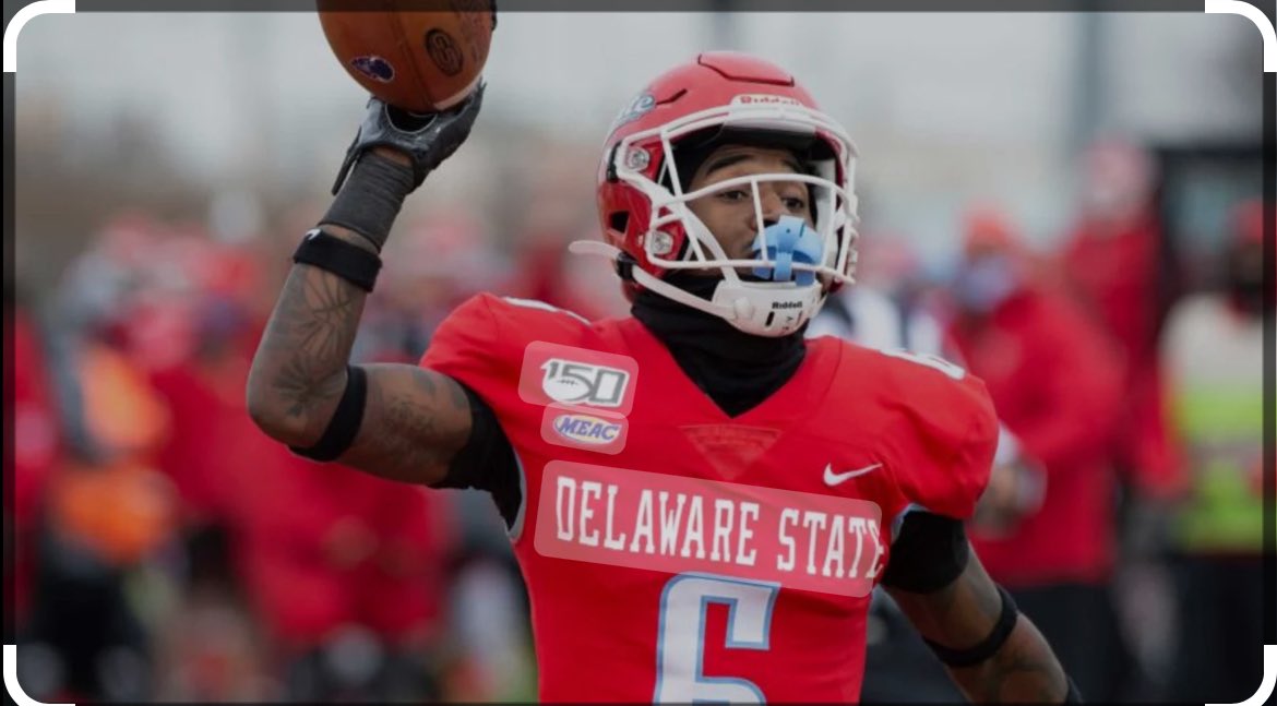 Blessed to receive my first offer from Delaware State University #blessed <a href="/SlookyRozay34/">D.J. White</a>
