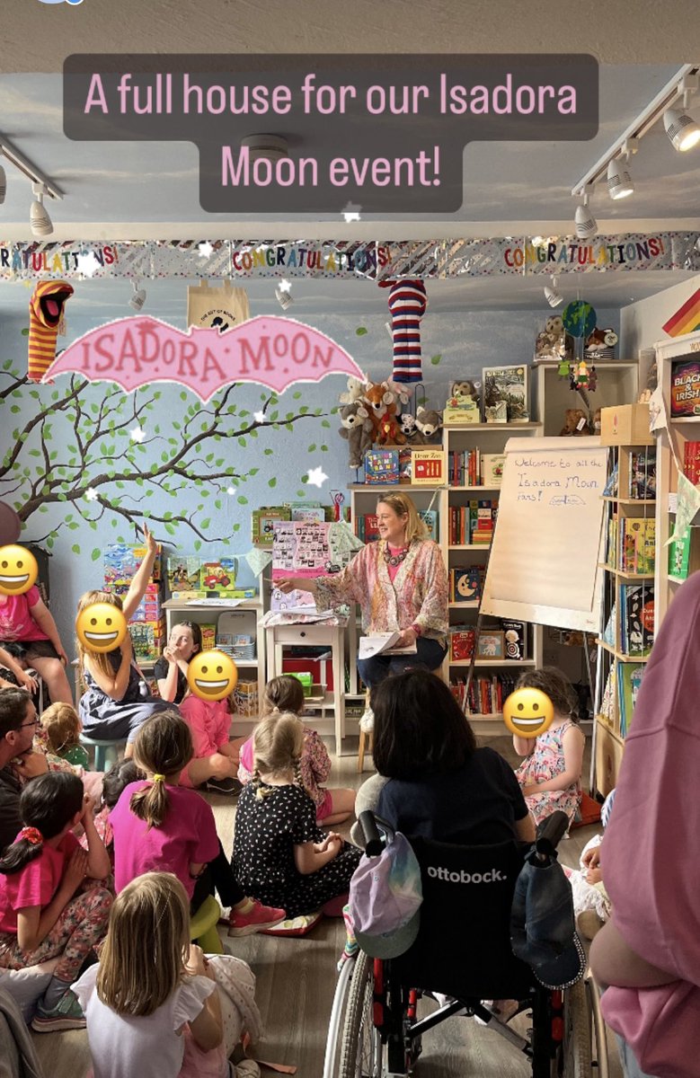 A captivated audience of fairy vampires for our Isadora Moon event today! @sarahwebbishere is doing lots of Isadora activities with them!