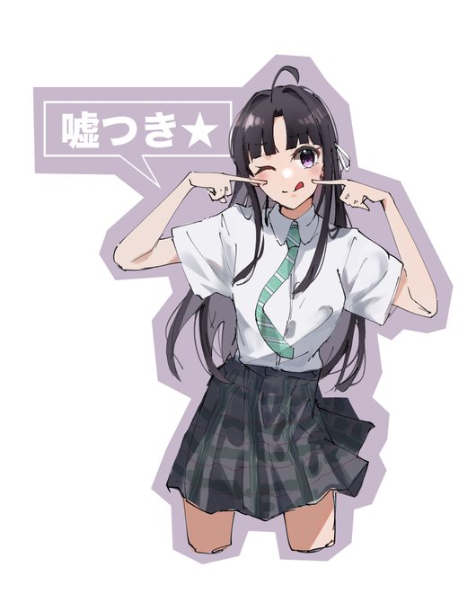 「school uniform shirt」 illustration images(Latest)｜3pages