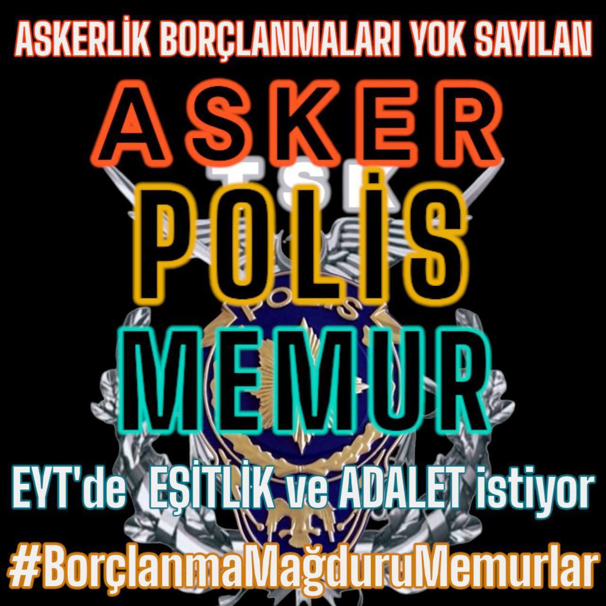 Adalet914559998's tweet photo. @zorlu77 Sn @zorlu77 vekilim
⭐Bizler sigortalı işte çalışmak yerine Askerlik yaptığı için EYT hakkı alınan asker polis ve memurlarız
⭐EYT için baz alınan 8 Eylül 1999'da askerdik
SGK bizden askerlik yaptığımız bu tarihe ait sigorta istiyor
⭐Askerden firar edip mi sigorta yaptıracaktık https://t.co/CNeTh0oXOE