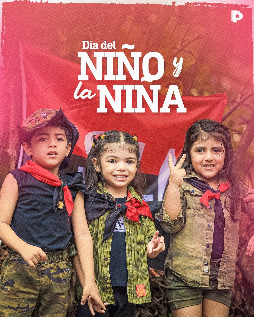 Este 1 de junio celebramos el Día del Niño y la Niña nicaragüense, reafirmando sus derechos y promoviendo actividades para su bienestar. 🇳🇮✊🏻🔴⚫