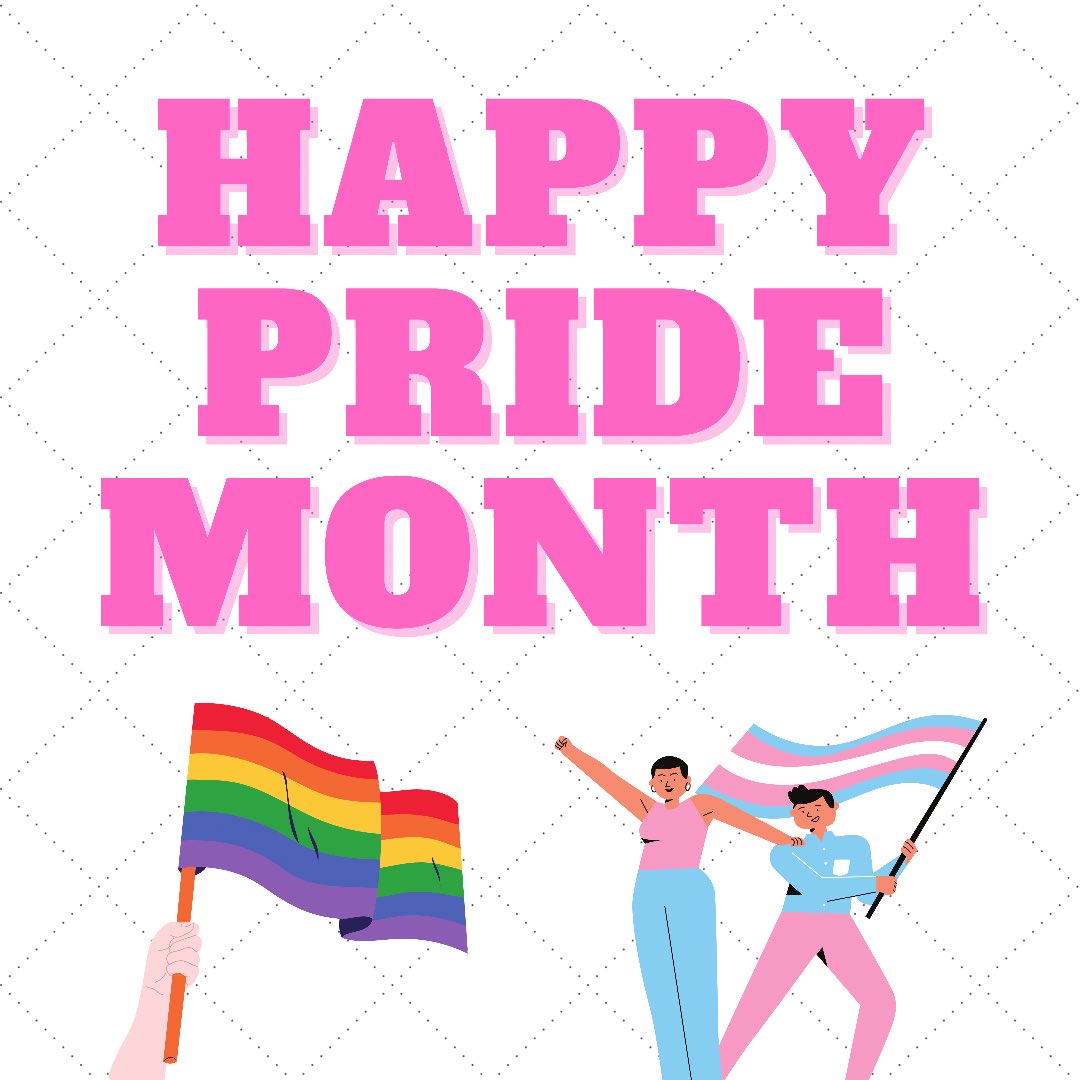 HAPPY PRIDE MONTH TO ALL 🏳️‍🌈🏳️‍⚧️

#pridemonth🌈 is a time to celebrate but also to advocate! Join us throughout the month as we share LGBTQIA+ facts and information.
