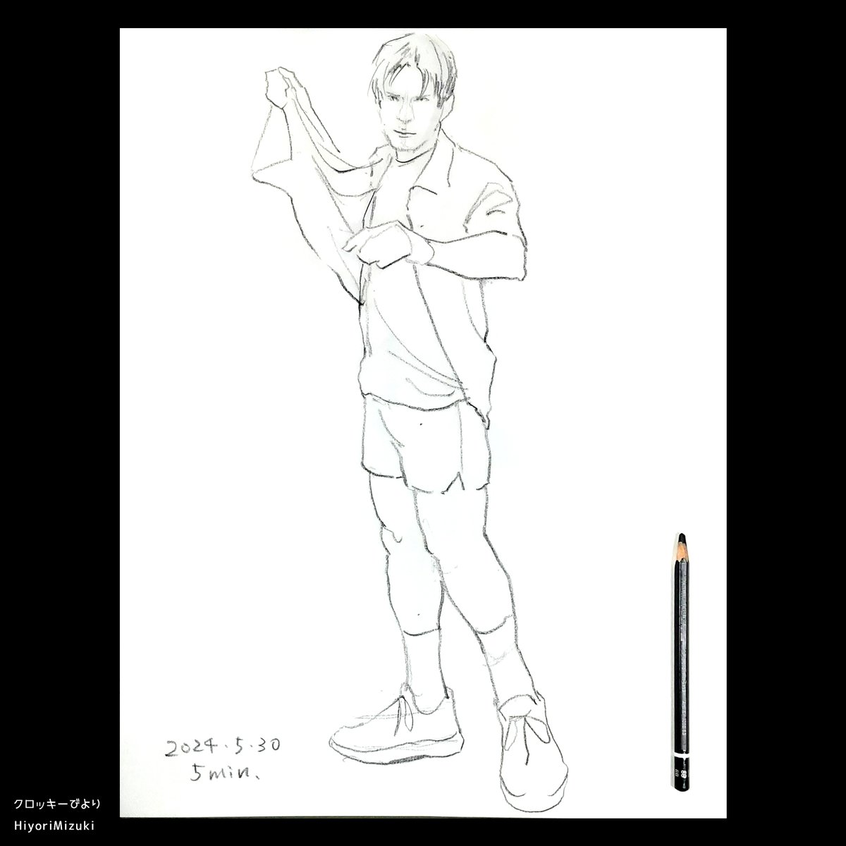 LifeDrawingDays's tweet photo. 5月30日、東京 雑司ヶ谷で開催されたクロッキ会、ノンキなデッサン会（@Kh870k）で描きました。

モデル ゼイさん

#5分クロッキー
#ノンキなデッサン会
#lifedrawing
#drawing
#クロッキー
#クロッキー会
#アナログ絵
#鉛筆画
#素描
#illustlation
#sketches
#art https://t.co/R2mYXwkBB8