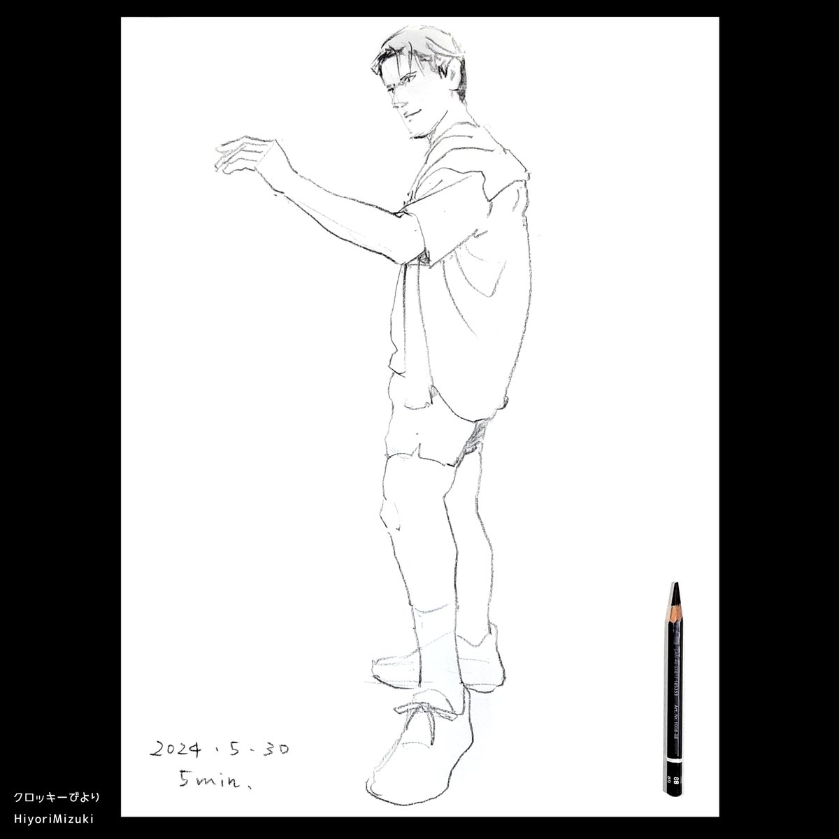LifeDrawingDays's tweet photo. 5月30日、東京 雑司ヶ谷で開催されたクロッキ会、ノンキなデッサン会（@Kh870k）で描きました。

モデル ゼイさん

#5分クロッキー
#ノンキなデッサン会
#lifedrawing
#drawing
#クロッキー
#クロッキー会
#アナログ絵
#鉛筆画
#素描
#illustlation
#sketches
#art https://t.co/R2mYXwkBB8