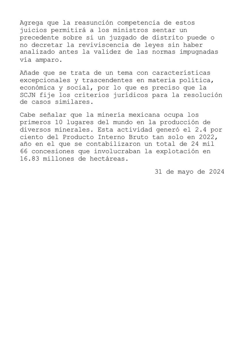 LeniaBatres's tweet photo. Solicité atraer 19 amparos que se han concedido contra la reforma a la Ley de Minería. https://t.co/LsppNAzFK7