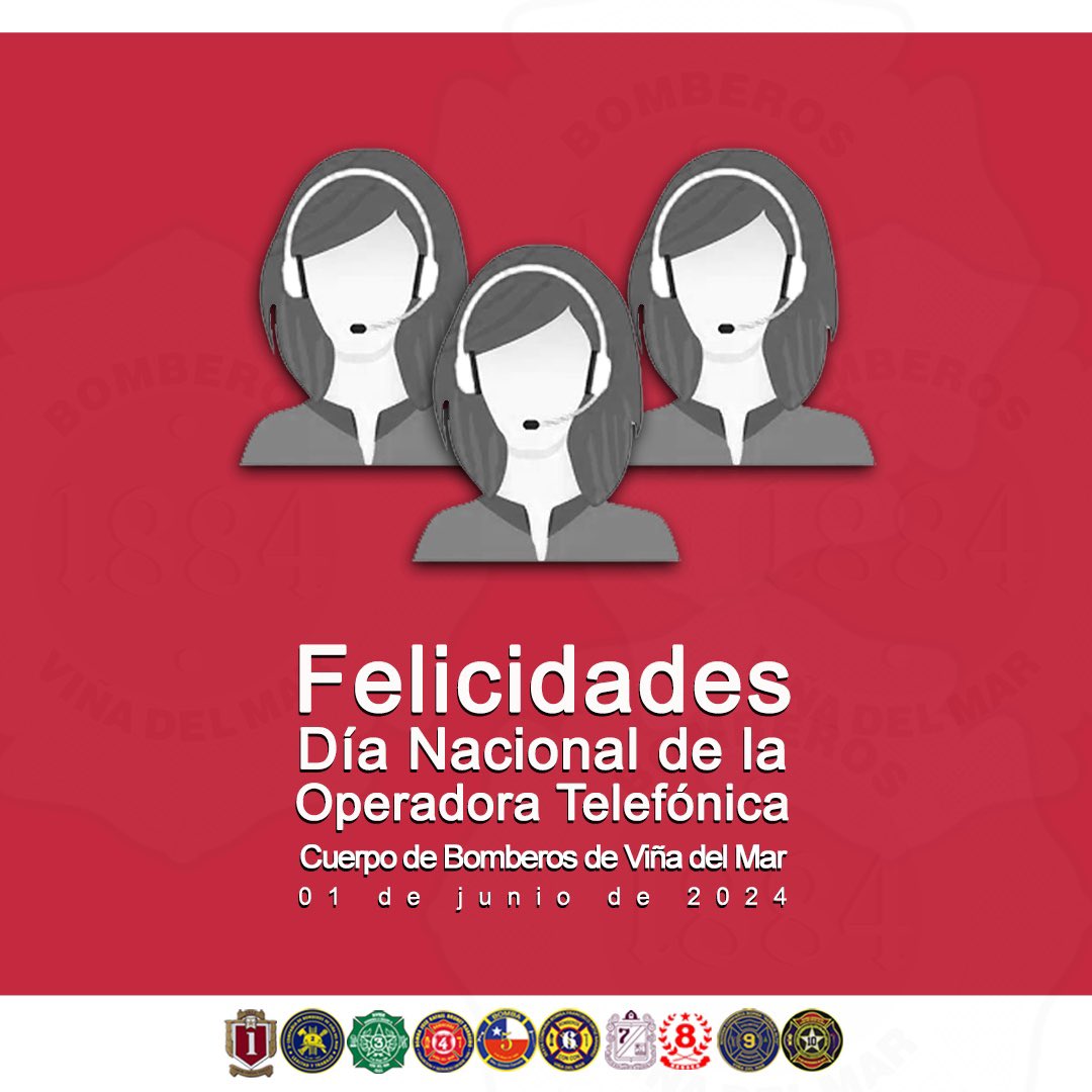 👩🏻‍🚒DÍA•OPERADORA•TELEFÓNICA👨🏻‍🚒Cuando a nivel nacional, se conmemora el Día de la Operadora Telefónica, hacemos llegar un cariñoso saludo a cada una de las integrantes de la Central de Comunicaciones de nuestra institución ¡Felicidades!