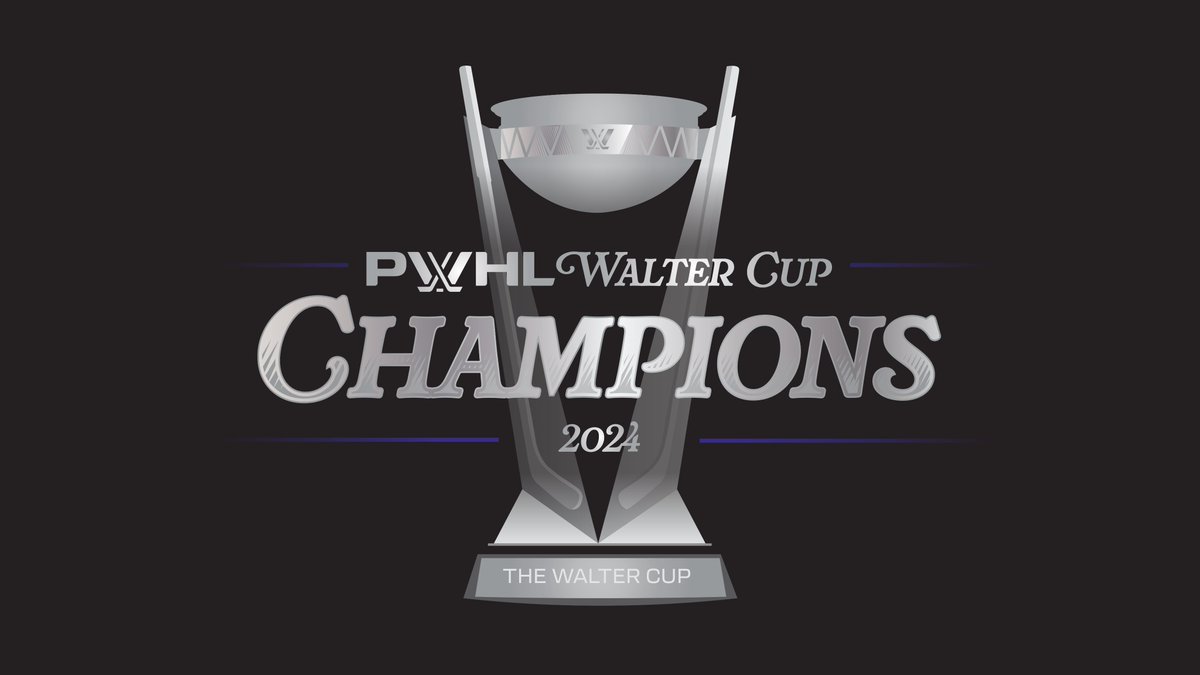 ldconcepts's tweet photo. Very cool to see my t-shirt/hat/chain/beer can (?!) design for @thepwhlofficial's inaugural Walter Cup Champions in action this week! 🏆 https://t.co/tDxCowAUfi