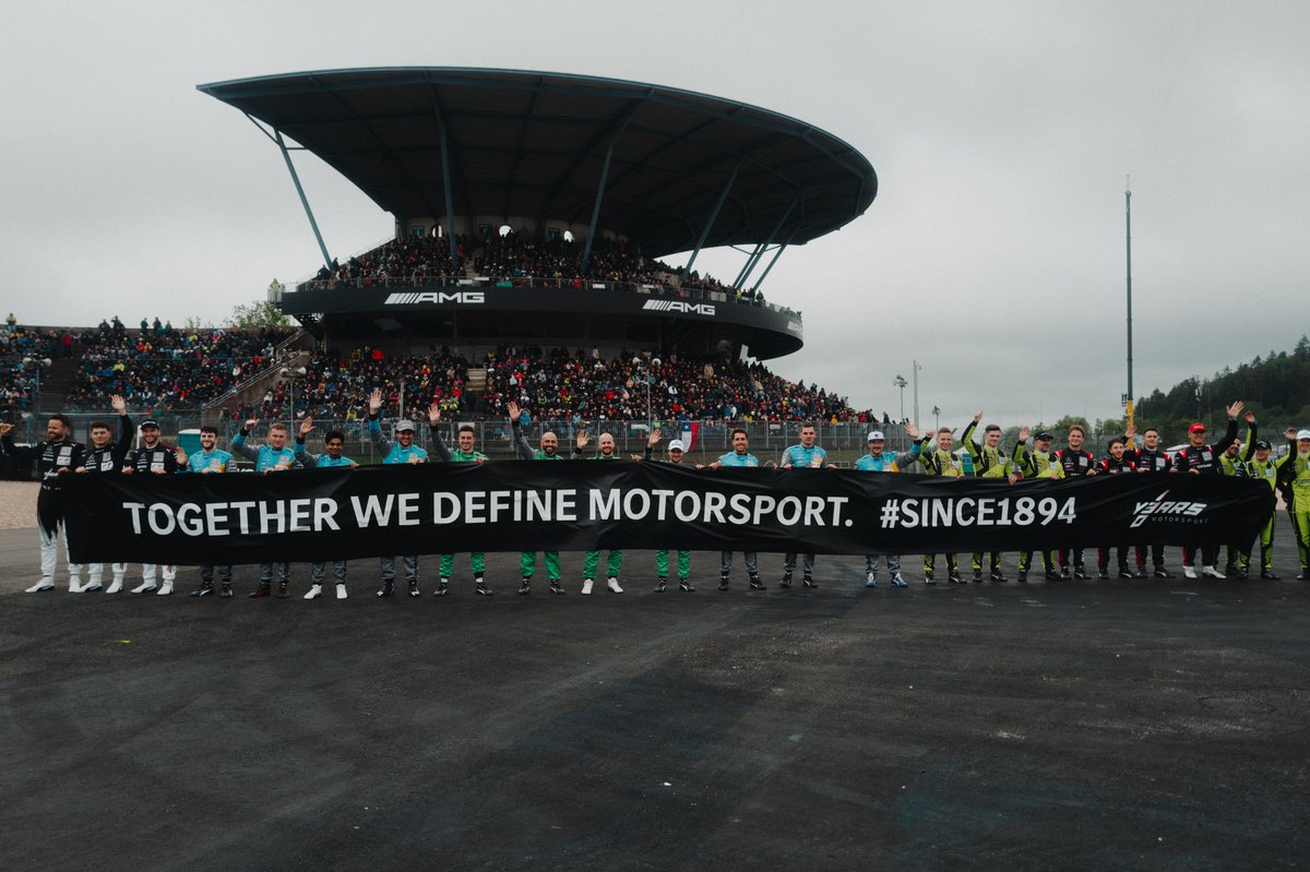 #24hNBR – Together we define motorsport #since1894! 🫶 THANK YOU to everyone showing up to support us. Let’s make this a weekend to remember. #24hAMG #AMG #IGTC #DefiningMotorsport