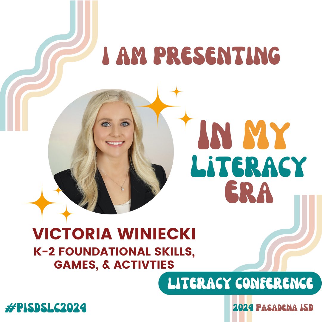 MrsWiniecki's tweet photo. Want to add some razzle dazzle to your phonics activities?✨
Join me to explore fun, engaging activities that will keep your students excited about phonics all year! #PISDSLC2024 https://t.co/2GNLrxKSwM