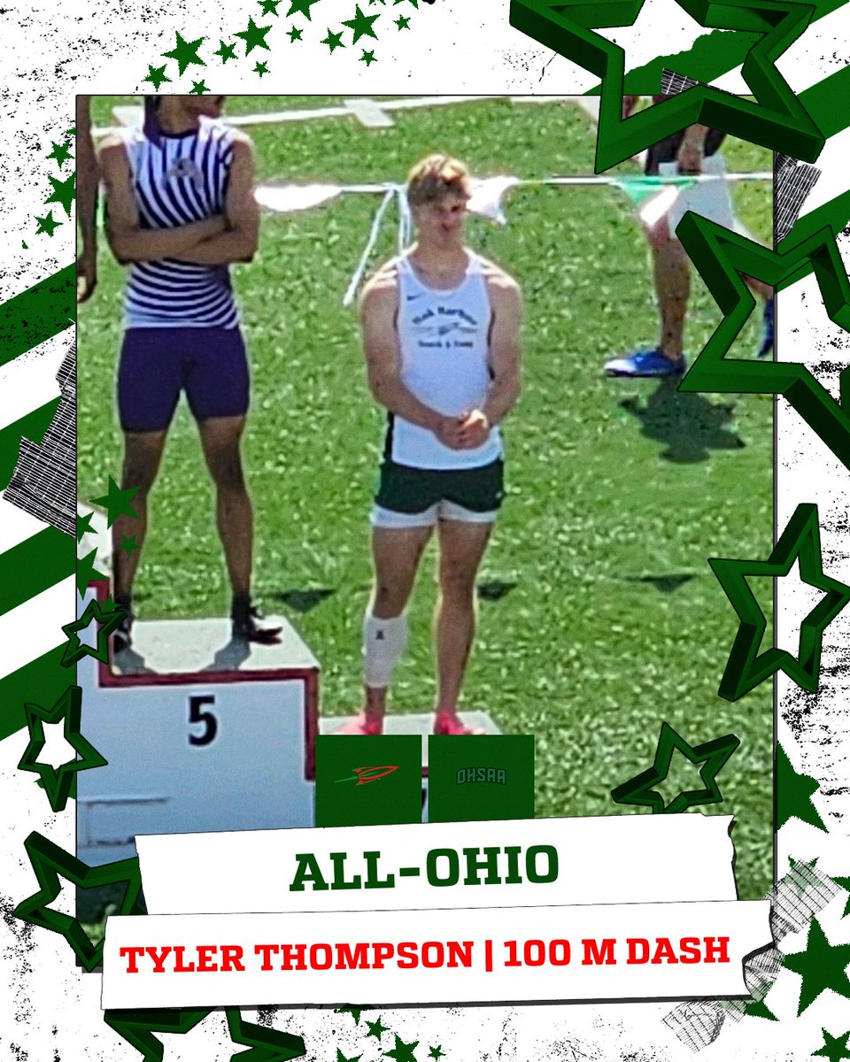 OHHSmensTF's tweet image. Tyler Thomson finishes 7th in the 100 M Dash