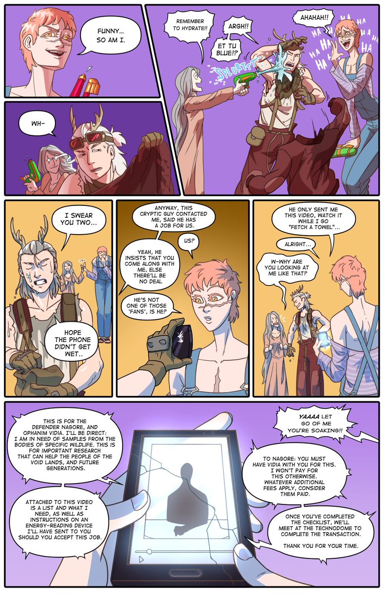 PyrasTerran (@pyrasterran) on Twitter photo 🏳️🌈 Comics ♀️♀️
Nagore: Demigod
Vidia: Fallen Angel
Former enemies find love in a new world born out of Armageddon
pages from the <a href="/entervoid/">VOID</a> Void Lands anthology volumes, by me and <a href="/anomaliaff/">Maíra Rocha</a> and colored by <a href="/goldieloxbox/">Goldielox loves Astarion 💛</a>
🧵 (1/12) 🏳️🌈 Comics ♀️♀️
Nagore: Demigod
Vidia: Fallen Angel
Former enemies find love in a new world born out of Armageddon
pages from the <a href="/entervoid/">VOID</a> Void Lands anthology volumes, by me and <a href="/anomaliaff/">Maíra Rocha</a> and colored by <a href="/goldieloxbox/">Goldielox loves Astarion 💛</a>
🧵 (1/12)
