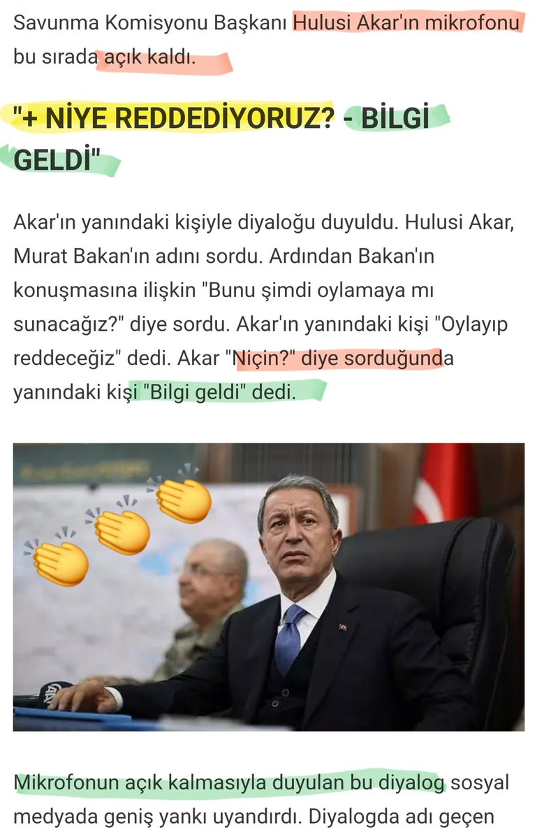 Bilgi nerden geldi biz de merak ettik ?  NİYE REDDETTİĞİNİ BİLE BİLMEYEN bir komisyon başkanı !