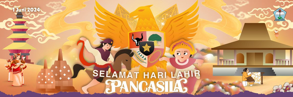 𝐇𝐚𝐫𝐢 𝐋𝐚𝐡𝐢𝐫 𝐏𝐚𝐧𝐜𝐚𝐬𝐢𝐥𝐚 𝟐𝟎𝟐𝟒✨
___________

Pancasila membuat perbedaan jadi kekayaan, Pancasila merajut keragaman jadi keindahan, dan Pancasila itu menyatukan. 
___________

𝐒𝐞𝐥𝐚𝐦𝐚𝐭 𝐇𝐚𝐫𝐢 𝐋𝐚𝐡𝐢𝐫 𝐏𝐚𝐧𝐜𝐚𝐬𝐢𝐥𝐚.
