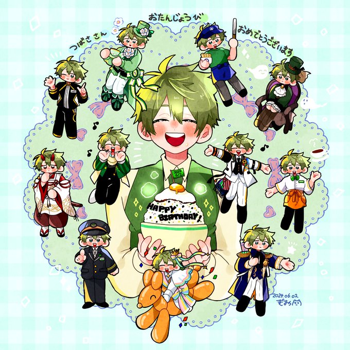 「green hair hat」 illustration images(Latest)