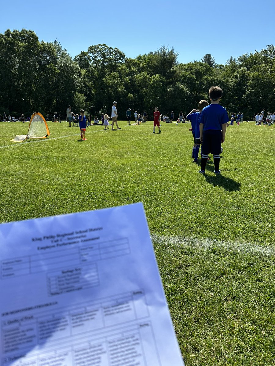 Writing evals from the soccer field. Must be June 1st!!
#PrincipalMom