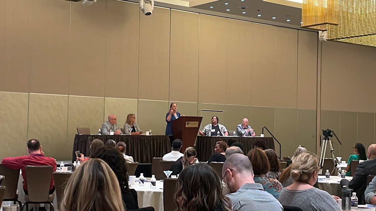 printculture's tweet image. Legislative report from @aftct Teri Merisotis with shoutout to @CTForAll coalition and essential work on so many #highered issues in CT. #aftct24 #writingourfuture