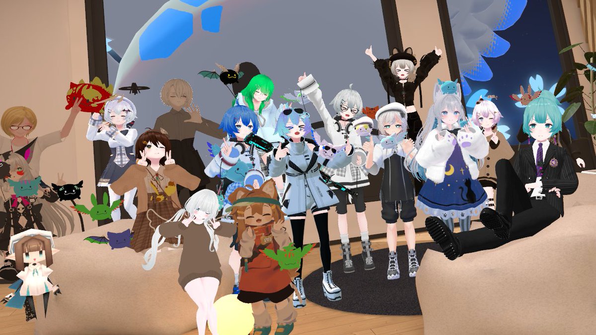 VRChat始めました！
色々ワールド回ったり、ムーイ集会に行ったり！
明日から色々回ってみようと思います！かまって
チュートリアルワールドから栓さんに案内してもらいました！ありがとう～～～～～～～～
#VRChat始めました
#VRVhat