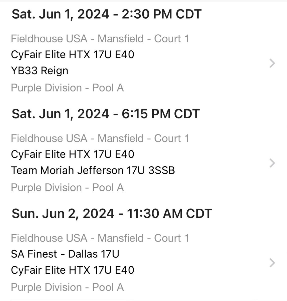 COLLEGE COACHES :here’s my schedule for this weekend , come out and see us!