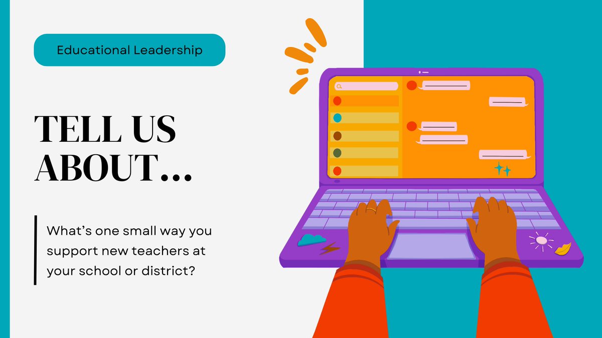 Attention, educators! We want to hear how YOU support new teachers. Share your ideas for a chance to be featured in an upcoming issue of EL: forms.gle/TDd2xUGZQQScWh…