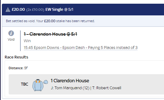 Allin_blind's tweet photo. @SkyBet @itvracing #epsom
Nice touch guys https://t.co/pbqM22y3Ju