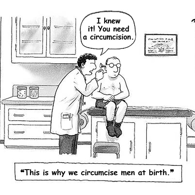 men_are_human's tweet image. Circumcision is a "cure" in search of a disease. From gout, to blindness. From insanity, to whatever else thing they want to invent.

And It has always been thus.