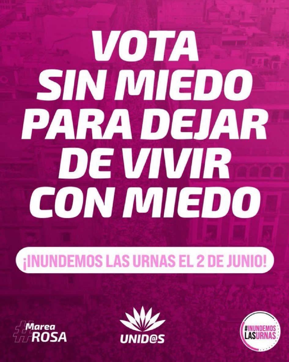 Así…

#MareaRosa
#InundemosLasUrnas