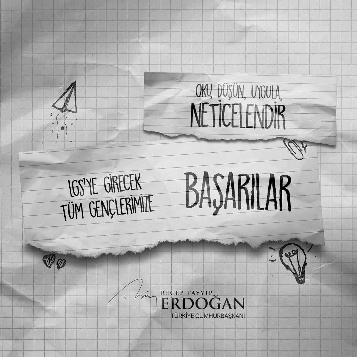 Yarın LGS’ye girecek evlatlarımızın gözlerinden öpüyor, her birine başarılar diliyorum. Sınavın genç kardeşlerime ve değerli ailelerimize hayırlı sonuçlar getirmesini temenni ediyorum.

Allah zihin açıklığı versin.