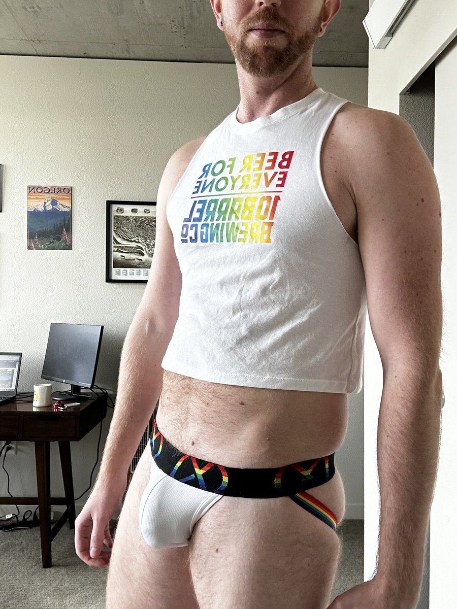 Trying on my slutty little pride outfit