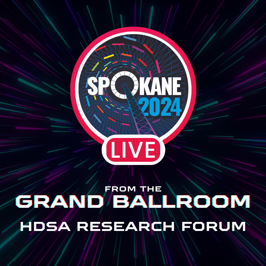 Join us live at 8:30am for the HDSA Research Forum Watch Live Here: portal8.xyvid.com/hdsa24-ballroom