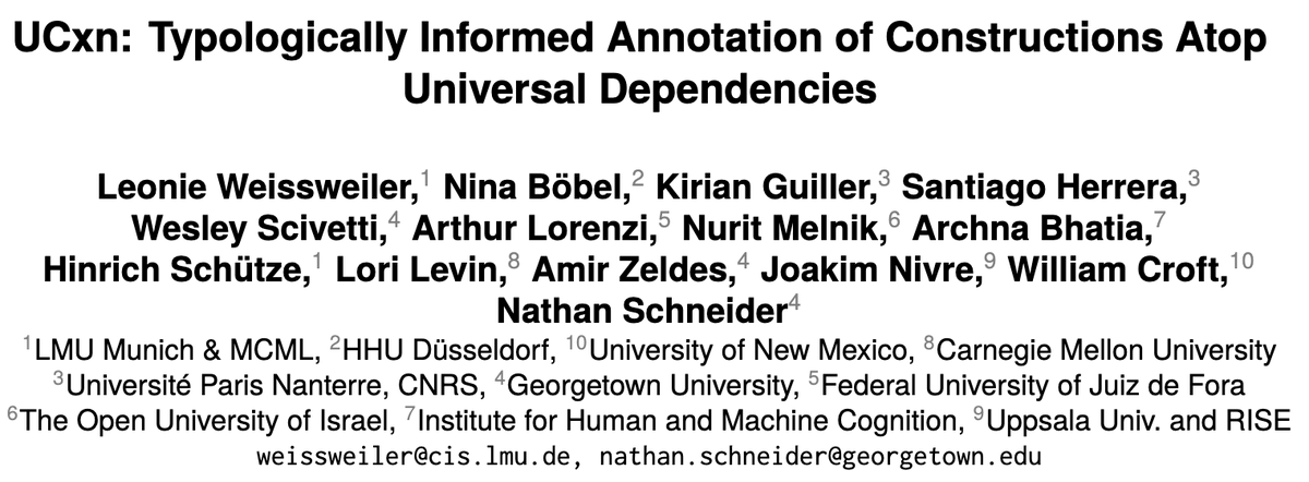 Computational comparative grammar research is getting more and more sophisticated – UD corpora are being enhanced by constructional annotation, using cross-linguistically defined constructions. aclanthology.org/2024.lrec-main…