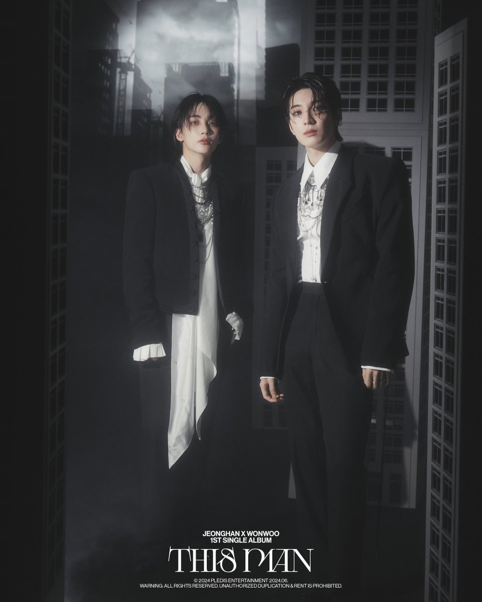 PopBase's tweet photo. SEVENTEEN’s Jeonghan &amp; Wonwoo stun in new concept photo for their first single album ‘THIS MAN.’ https://t.co/GW66VDlUdh