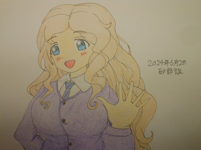 「blue eyes long hair」 illustration images(Latest)｜5pages