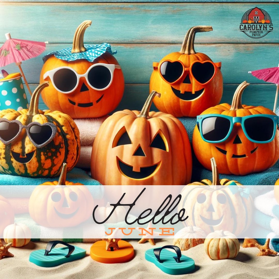 ☀️ 👒  𝑯𝒆𝒍𝒍𝒐 𝑱𝒖𝒏𝒆!  We're getting closer to our Season Pass sale and opening day for the Pumpkin Patch. Until then, enjoy the start of summertime!