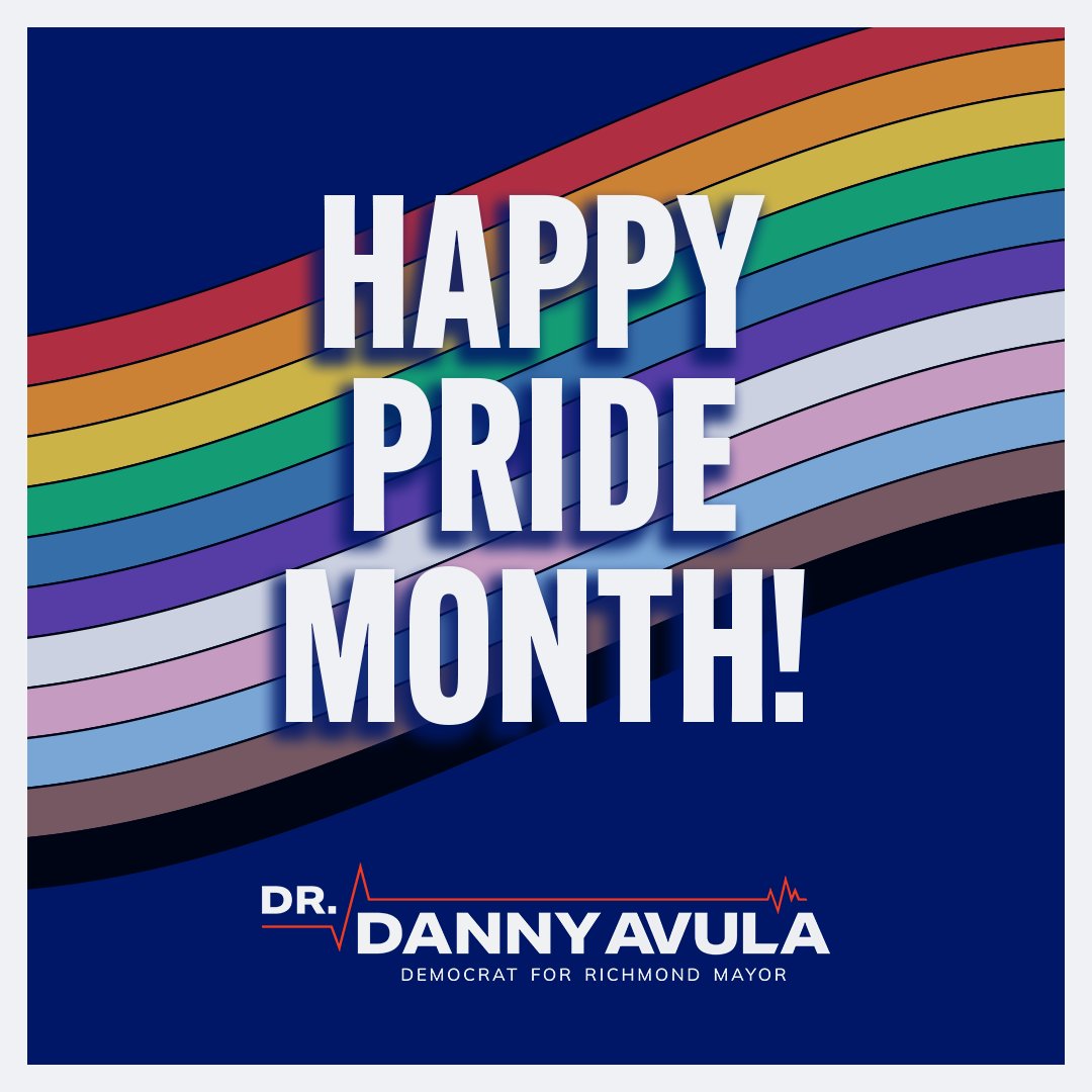 Happy Pride Month, Richmond! This month is a celebration of the love, joy, and progress the LGBTQIA+ community has made.

Together, let’s build on this progress and make sure that all Richmonders feel welcome in our city. 🌈