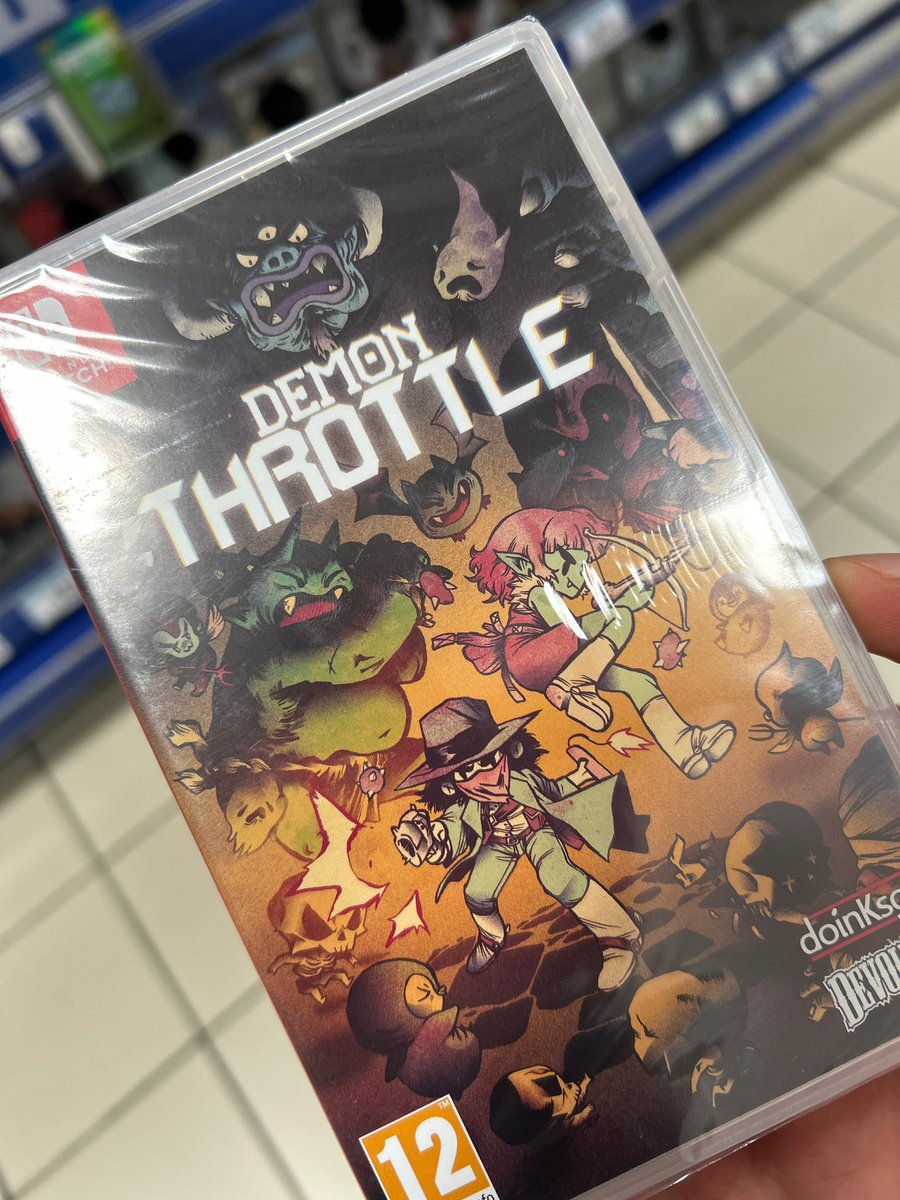 GensGamees's tweet image. Otro para la colección 😛

#DemonTrottle 
#Devolver 
#Nintendo
#NintendoSwitch
