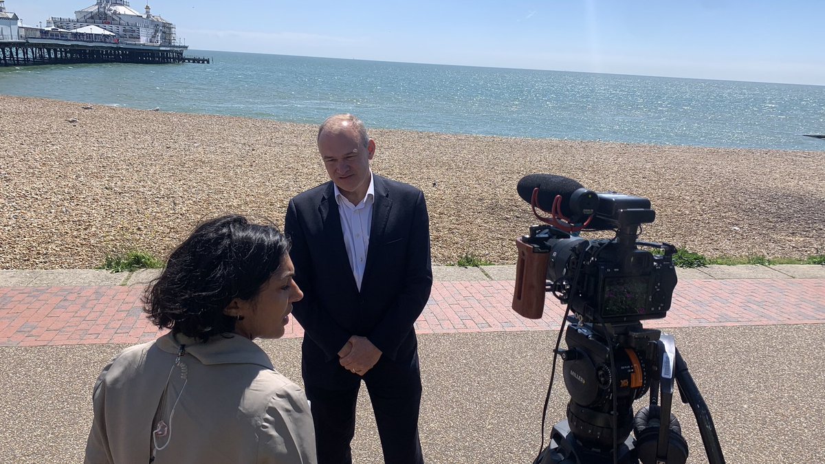 faye_kidd3's tweet photo. Lovely day in #eastbourne yday covering Lib Dem’s election campaign ft mango ice cream 🥭 https://t.co/BF4MsCoJsc