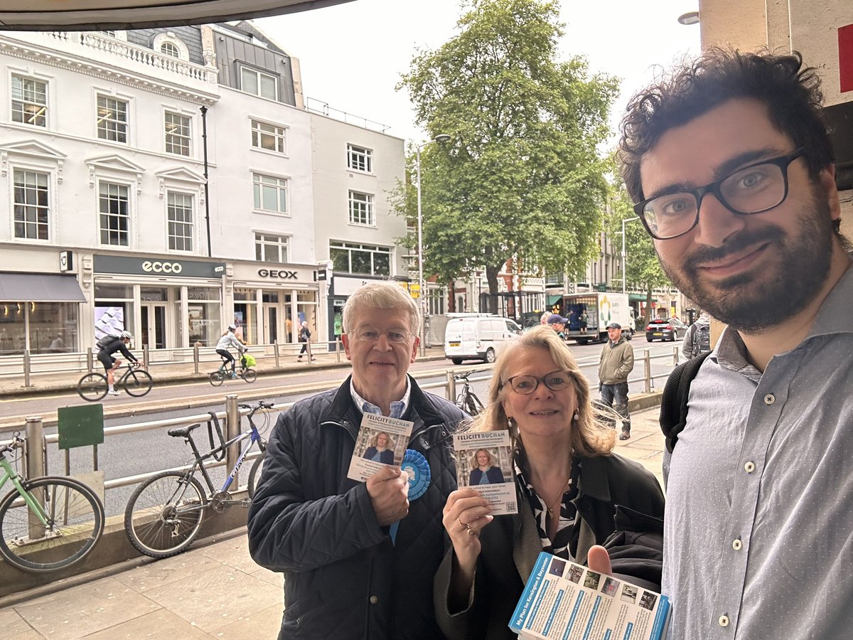 Busy campaigning in @RBKC for @FelicityBuchan and @KCFConservative this week!