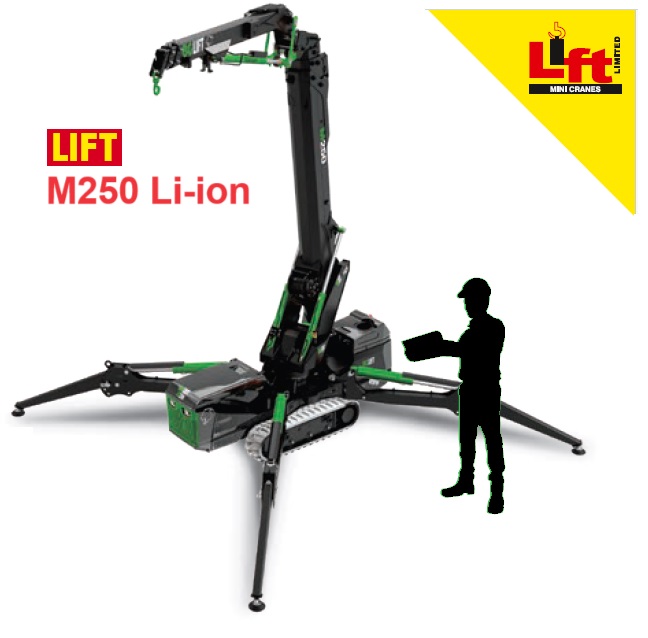 spidercranes's tweet photo. BG M250 Li ION Fully Battery Powered spider Crane
Our new versatile 2 boom advanced spider crane with the latest in technological advancements can now be offered for the most trickiest of lifting scenarios. https://t.co/KdWAwsX150