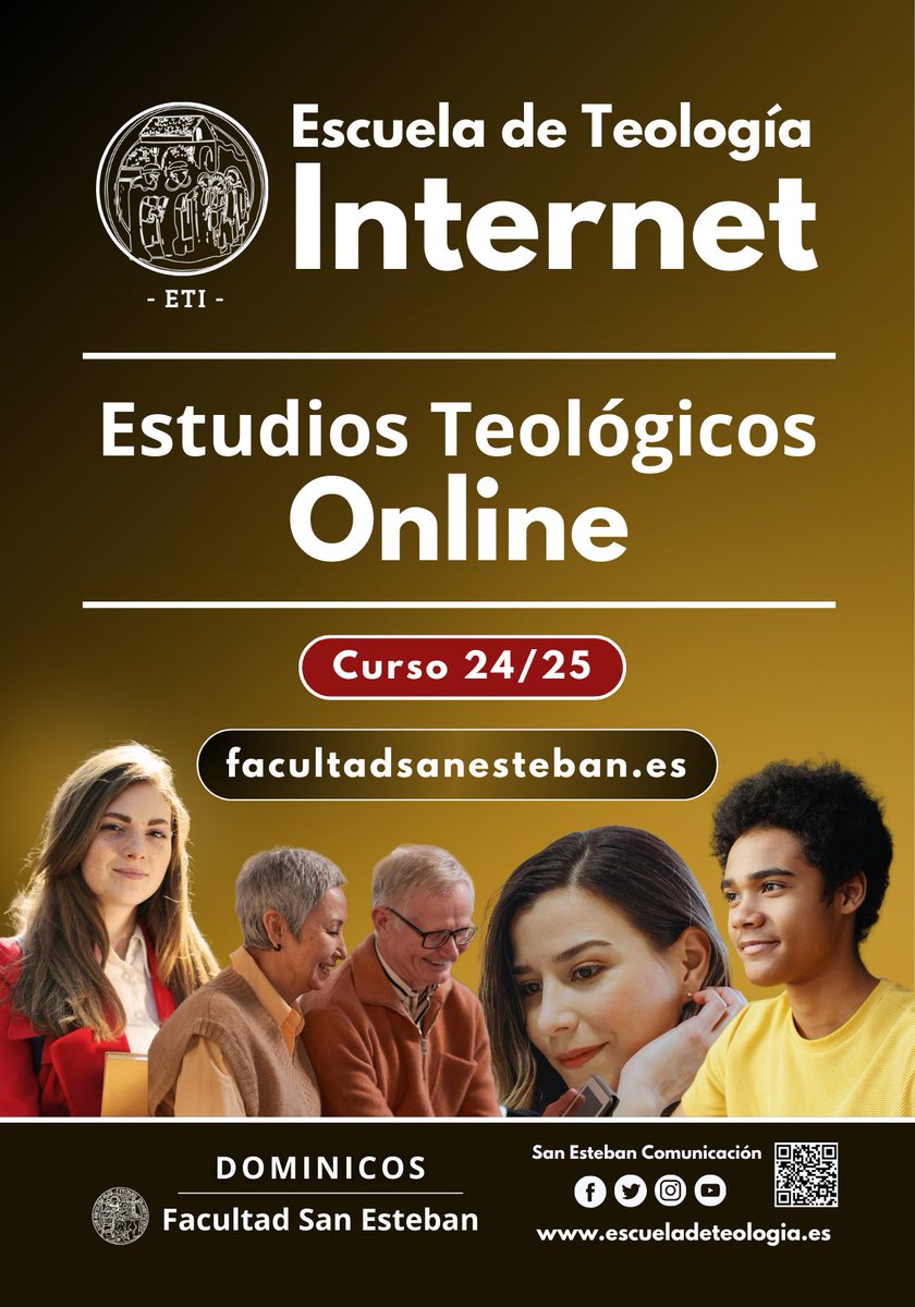#ETI. ¿Estudiar TEOLOGÍA desde cualquier parte del mundo, y con DOMINICOS? Sí, ahora es posible. Abierto el plazo de matrículas, curso 24/25 (Salamanca). facultadsanesteban.es/eti/
<a href="/dominicos_es/">Dominicos</a> <a href="/OrdenDomincana/">Orden de Predicadores</a> <a href="/SelvasDominicos/">Misioneros Dominicos-Selvas Amazónicas</a> <a href="/edibesa/">EDITORIAL EDIBESA</a>