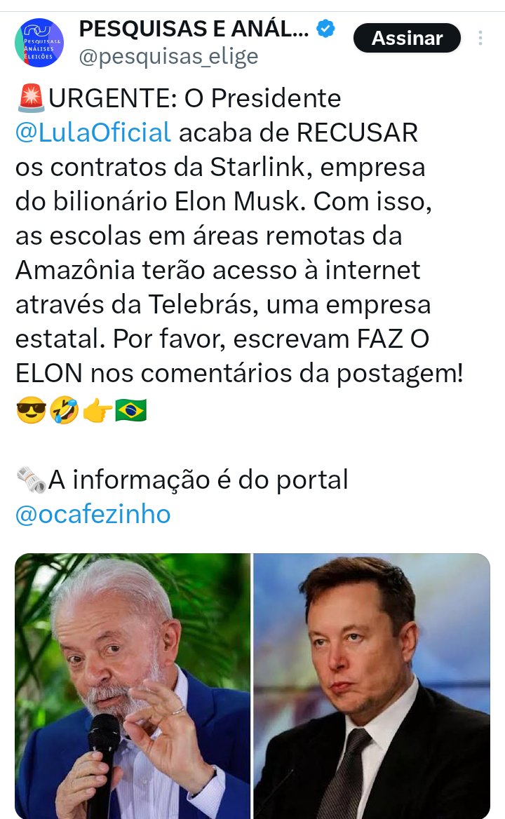Parabéns, não podemos ficar reféns de manipuladores q usam de religiões, meios de comunicações....no caso Musk q usam isso como forma de persuadir pessoas para interesses próprios